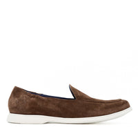 Stephen Brown Crust Leather Loafers - Side View - POEVE Collection