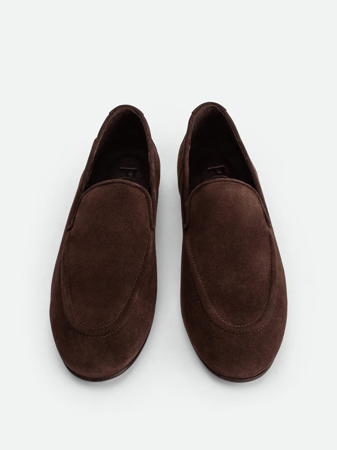 Debbie Brown Crust Leather Loafers - Top View - POEVE Collection