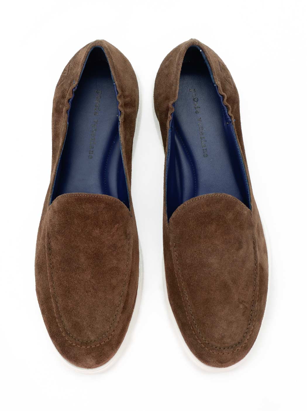Stephen Brown Crust Leather Loafers - Top View - POEVE Collection