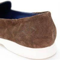 Stephen Brown Crust Leather Loafers - Back Close-up View - POEVE Collection